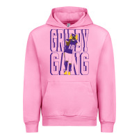Fuchsia Pink Justin Jefferson -Griddy Gang Urban Hoodie - lanVoArt