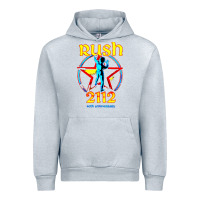 Heather Grey rush blue starman 2112  40th anniversary Urban Hoodie - lanVoArt