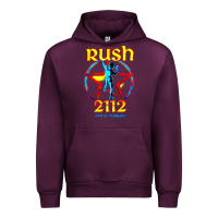 Mauve Wine rush blue starman 2112  40th anniversary Urban Hoodie - lanVoArt