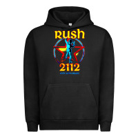 Pigment Black rush blue starman 2112  40th anniversary Urban Hoodie - lanVoArt