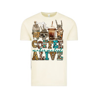Vintage Arctic coffee makes me feel alive skeleton coffee cups Vintage Tee - Jasminsmagicworld