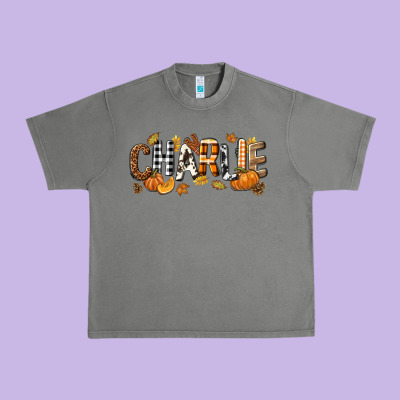 Personalized Fall Autumn Urban Heavy Tee Designed By Nancycooperartshop