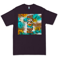 Plum mama leopard sunflower Premium Tee - LillyAllenDesigns