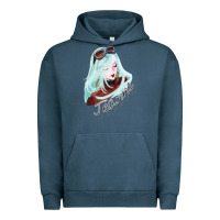 Pigment Midnight Navy Vintage Retro Action Bayonetta Adventure Game Birthday Gift Urban Hoodie - lanVoArt