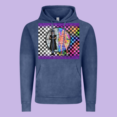 Gothic Girl Horror Family Vintage Hoodie Designed By Tumblerdesignbyshophia
