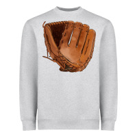Heather Grey baseball glove Heavyweight Sweatshirt - FaDigitalArtStudio