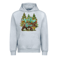 Heather Grey mama bear trees Urban Hoodie - BarkalooDesign
