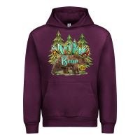Mauve Wine mama bear trees Urban Hoodie - BarkalooDesign