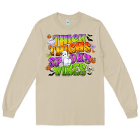 Mushroom thick thighs and spooky vibes Long Sleeve Tee - CowGirlArtShop
