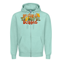 Seafoam Fall Grateful Thankful Blessed Zipper Hoodie - LillyAllenDesigns