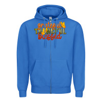True Royal Fall Grateful Thankful Blessed Zipper Hoodie - LillyAllenDesigns