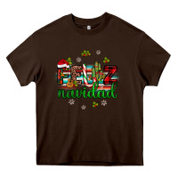 Chocolate Brown feliz navidad Heavy Core Tee - JahusDesignShop