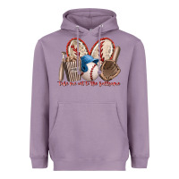 Lavender take me out to the ballgame Heavyweight Hoodie - RacoonDesign