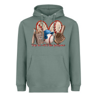 Sage take me out to the ballgame Heavyweight Hoodie - RacoonDesign