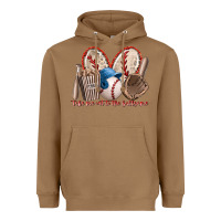 Toasted Coconut take me out to the ballgame Heavyweight Hoodie - RacoonDesign