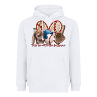 White take me out to the ballgame Heavyweight Hoodie - RacoonDesign