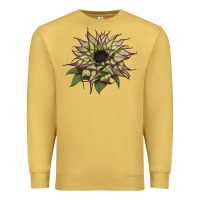 Antique Gold sun   fill purple sunflower Premium Sweatshirt - LillyAllenDesigns