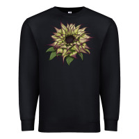 Black sun   fill purple sunflower Premium Sweatshirt - LillyAllenDesigns