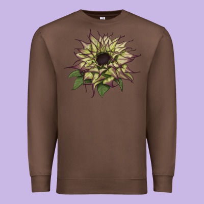 Sun   Fill Purple Sunflower Premium Sweatshirt Designed By Lillyallendesigns