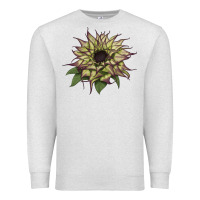 Oatmeal Heather sun   fill purple sunflower Premium Sweatshirt - LillyAllenDesigns