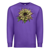 Purple sun   fill purple sunflower Premium Sweatshirt - LillyAllenDesigns