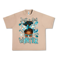 Burro just a girl who loves winter afro messy bun Urban Heavy Tee - texasbilliewilder