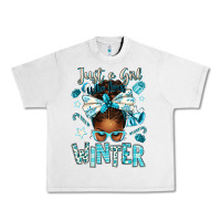 Lunar Rock just a girl who loves winter afro messy bun Urban Heavy Tee - texasbilliewilder