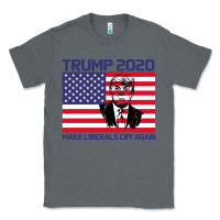 Charcoal Heather Trump 2020 Make Liberals cry Again Classic Tee - Bettercallsaul
