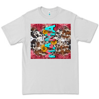 Dove Grey mama cowhide  sunflowers Premium Tee - LillyAllenDesigns