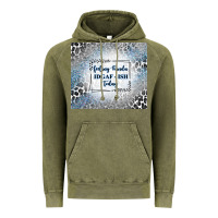 Vintage Olive feeling kinda idgaf ish today with leopard and gli Vintage Hoodie - TumblerDesignByShophia