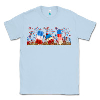 Dusty Blue fourth of july popsicle Classic Tee - RanaPortraitStore