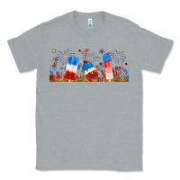 Heather Grey fourth of july popsicle Classic Tee - RanaPortraitStore