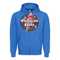 True Royal Western American Babe Patriotic Zipper Hoodie - LillyAllenDesigns