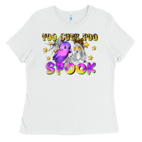White too cute too spook Ladies Tee - LillyAllenDesigns
