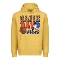 Antique Gold game day vibes Premium Hoodie - BundleAndBundleShop