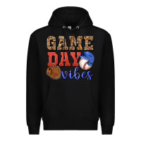 Black game day vibes Premium Hoodie - BundleAndBundleShop