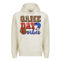 Oatmeal Heather game day vibes Premium Hoodie - BundleAndBundleShop