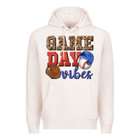 Pale Pink game day vibes Premium Hoodie - BundleAndBundleShop