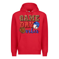 Red game day vibes Premium Hoodie - BundleAndBundleShop