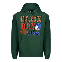 Sports Green game day vibes Premium Hoodie - BundleAndBundleShop