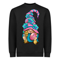 Black Easter Gnome Heavyweight Sweatshirt - BundleAndBundleShop