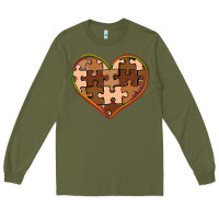 Melanin Skin Tone Heart Black History Long Sleeve Tee | Teevron