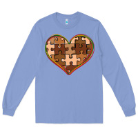 Colony Blue melanin skin tone heart black history Long Sleeve Tee - CowGirlArtShop