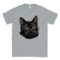 Heather Grey Bombay Cat Face Classic Tee - LillyAllenDesigns
