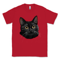 Red Bombay Cat Face Classic Tee - LillyAllenDesigns
