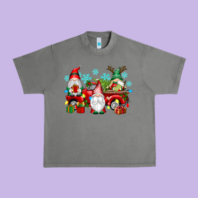 Christmas Gnome Truck Urban Heavy Tee Designed By Texasbilliewilder
