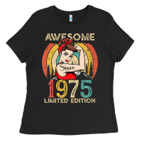 Vintage 1975 Birthday Gift For Women - 47 Year Old Birthday Ladies Tee | Teevron