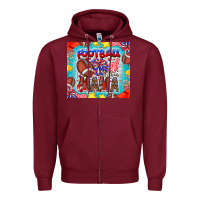 Burgundy Football Mama Zipper Hoodie - CowhideDigitalArt