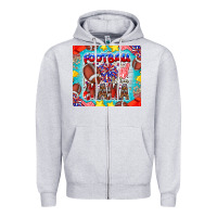 Heather Grey Football Mama Zipper Hoodie - CowhideDigitalArt