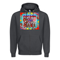 Smoke Football Mama Zipper Hoodie - CowhideDigitalArt